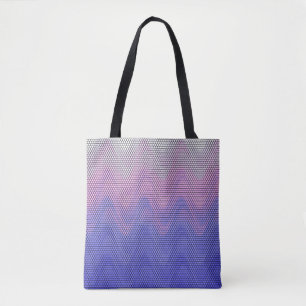 Zeshoek Paars Roze Abstract Patroon Draagtas