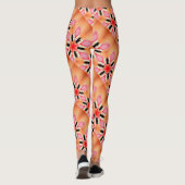 zespuntige rode sterren piek leggings (Achterkant)