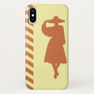 Zest Cream Neutral Chevrons Mode iPhone X Hoesje