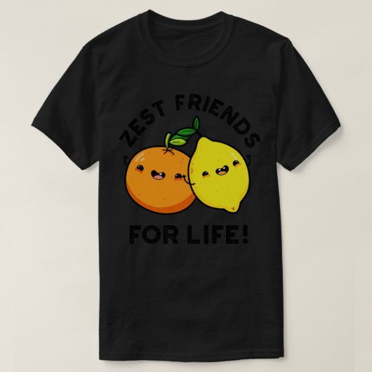 Zest Vrienden voor het Leven Funny Citrus Fruit Pu T-shirt (Design voorkant)