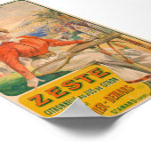 Zeste Citronnelle Poster vintage 1904 (Coin)