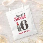 Zestien 16-jarige Rode lipstick Bedankzakje (Geknipt)