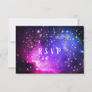 Zestien Avond onder de sterren Space Nebula RSVP Kaartje