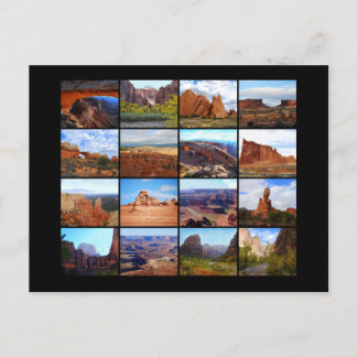 Zestien icoonlandschappen van Utah Briefkaart
