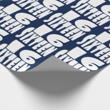 Zestien in grote letters