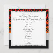 Zestien zoete donkerroos kaart (Achterkant)