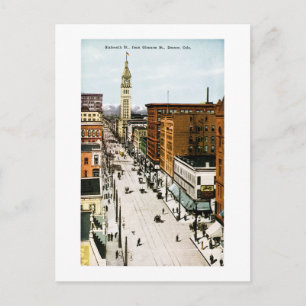 Zestiende straat van Glenarm Street, Denver, Colo Briefkaart
