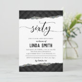 Zestig Diamond Birthday - uitnodiging (Staand voorkant)