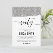 Zestig Diamond Birthday - uitnodiging (Staand voorkant)