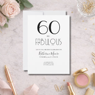 Zestig en Fabulous 50e verjaardagsfeestje Kaart