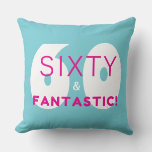 Zestig en Fantastische 60ste Verjaardagsfeestgesch Kussen