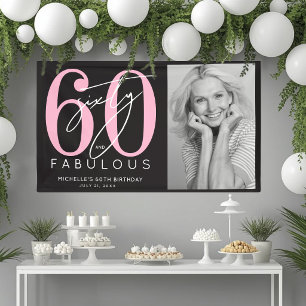 Zestig Fantastische 60e Verjaardagsfeestje Spandoek