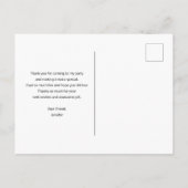 Zestiger jaren Vibe Cirkels & Spiraalpatroon Bedan Briefkaart (Achterkant)