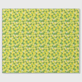 Zesty citroen: Citrus Pattern Delight Cadeaupapier (Vlak)