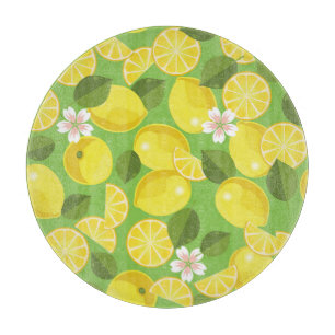 Zesty citroen: Citrus Pattern Delight Snijplank