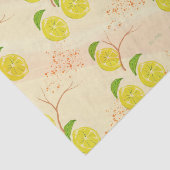 Zesty citroenprint tissuepapier (Detail)