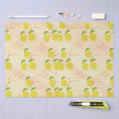 Zesty citroenprint tissuepapier (Craft)