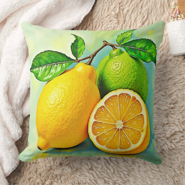 Zesty Citrus Burst of Sunshine Design Kussen (Deken)