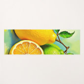 Zesty Citrus Burst of Sunshine Design Yogamat (Voorkant (horizontaal))