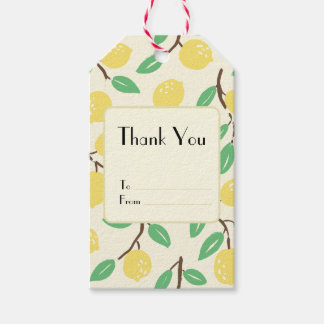 Zesty Citrus Yellow Cadeaulabel