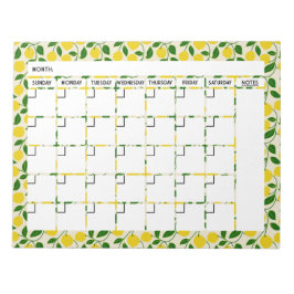 Zesty Lemon Calendar Notitieblok