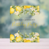 Zesty Lemons Fun Jaune fête d'anniversaire (Neutre)