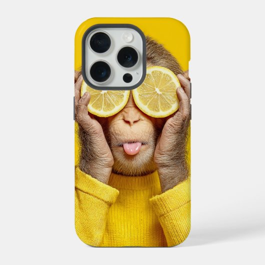  Zesty Monkey - Funny Lemon Eye Monkey Phone Case (Verso)
