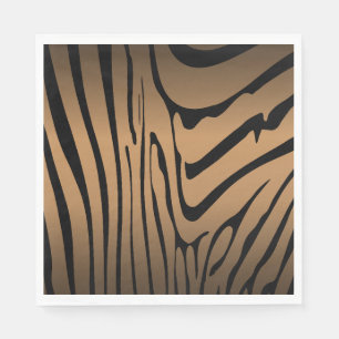 Zesty Zebra Brown Servet