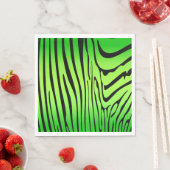 Zesty Zebra Green Servet (Insitu)