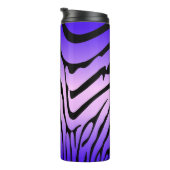 Zesty Zebra Paarse Thermosbeker (Geroteerd rechts)