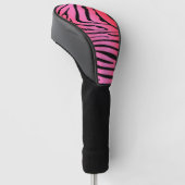 Zesty Zebra Red Golfheadcover (Schuin)