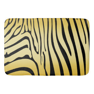 Zesty Zebra Yellow Badmat