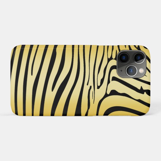 Zesty Zebra Yellow Case-Mate iPhone Case (Achterkant (horizontaal))