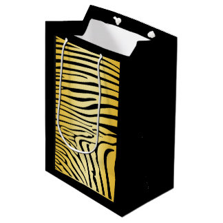 Zesty Zebra Yellow Medium Cadeauzakje