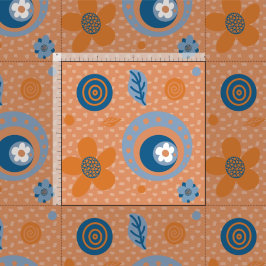 Zesty Zomer Bloemen Patroon Stof