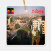 zET004 ADAMA, Ethiopië, Afrika, Keramisch Ornament (Voorkant)