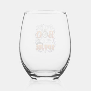 Zet Boo Boujee Halloween Diamanten Ring Kroon_1 Wijnglas Zonder Voet