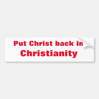 Zet Christus Achterbumper Bumpersticker