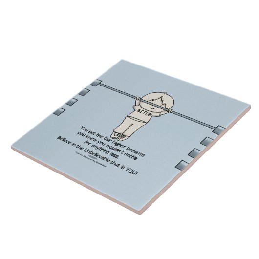 Zet de lat hoger tegeltje (Zijkant)