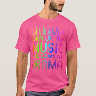 Zet de muziek harder Zet de Drama Headphone SP zac T-shirt