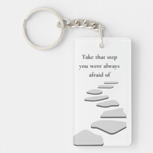 Zet de stap sleutelhanger (Voorkant)