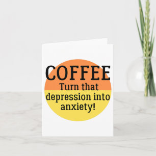 Zet die depressie in angst. Leuke geestelijke gezo Kaart