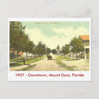 Zet Dora, FL op - de stad in - 1907 Briefkaart