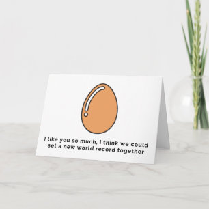 "Zet een nieuw wereldrecord" Egg Kaart