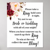 Zet een ring om het Marsala Shower Game Bord Poster (Voorkant)