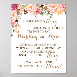 Zet een Ring op het Roze Ventilator van het Spel v Poster