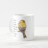 Zet een Song in mijn Vogel van de Bijbel van het H Koffiemok (Voorkant links)