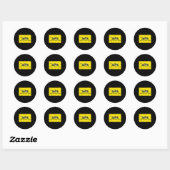 Zet geen zeep op me ronde sticker (Vel)