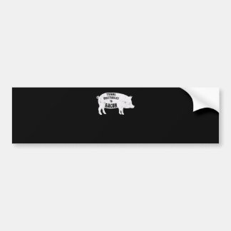 zet groenten om op Bacon | Funny BBQ Lovers Bumpersticker