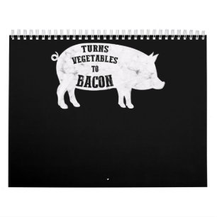 zet groenten om op Bacon Funny BBQ Lovers Kalender